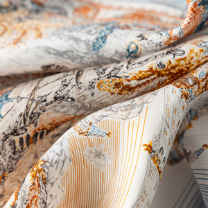 Haute qualité printemps lourd 65*65cm sergé soie carré écharpe en gros tropical léopard à pois Plaid rayé foulard en soie pour les femmes - Product Image 4