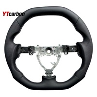 YTcarbon untuk Mazda 2 19+ Suku Cadang Mobil Aksesoris Interior Mobil Gaya Balap Sport Setir Kulit Kayu Kustom