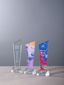 Trofeos chapados en cristal personalizables, placa <span class=keywords><strong>de</strong></span> medallas, competiciones <span class=keywords><strong>de</strong></span> coro <span class=keywords><strong>de</strong></span> música para niños con <span class=keywords><strong>grabado</strong></span> en Color UV - Product Image 2