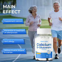YTBIO Calcium D Glucarate 500mg Capsules 120 Comprimés Complément Alimentaire Soutien au Bien-être Marque Privée OEM