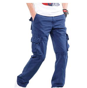 Men's Fashion Stretch Casual Cargo Pants High Quality Breathable Men's Street Wear Multi Pocket Cargo Pant Custom - Product Image 1