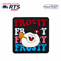 Siap Kirim Patch Karet 3D PVC Kapten Moral Bentuk Pipa Persegi Cocok untuk Tas Taktis dan Topi