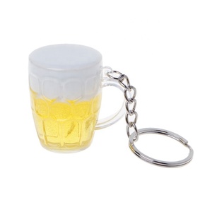 2 Styles Mini Chope à Bière Porte-clés Acrylique Vente en Gros Verre à Vin Bière Jewkia Carens Impression UV Jouet Porte-clés Plastique Avion 1 Couleur - Product Image 5