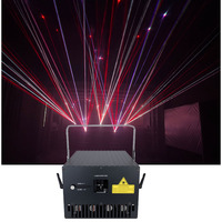 Luz Láser RGB AC100-250V 15/20W DMX512 Multirrayo de Aleación de Aluminio IP54 para DJ, Discoteca, Teatro, Bodas, Fiestas, Clubes Nocturnos y Eventos
