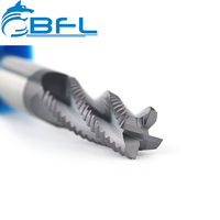 Fresas de carburo sólido BFL, fresa de 4 filos, herramienta de desbaste con recubrimiento, cortador de ondas para eliminación rápida de virutas, herramienta de fresado CNC