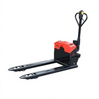 Chariot élévateur semi-électrique entièrement électrique pour entrepôt, avec poulie en nylon pour levage de marchandises et palettes, capacité 2-3 tonnes