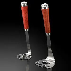 Rustproof Stainless Steel Food Ricer Utensil Cat Paws Design Potato Masher