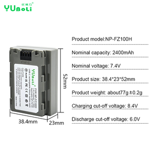 Nouvelle batterie d'appareil photo USB Type-C NP-FZ100 <span class=keywords><strong>NPFZ100</strong></span> NP FZ100 pour Sony A9 A7RM3 A7M3 A7R3 A7R4 - Product Image 6