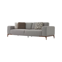 Canapé modulaire en tissu pour salon moderne, canapé 3 places, causeuse et fauteuil pour la maison