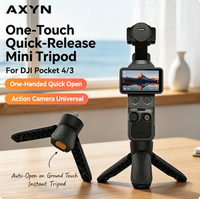 Kompatibel dengan Tripod Lepas Cepat Pocket 4P/4/3 dan Braket Insta360 Action 6/5 Pro/Luna Ultra Bahan ABS