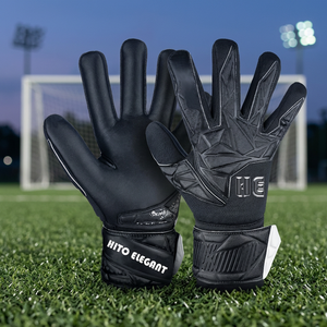 Dernière conception de gants de football de gardien de but forte adhérence avec protection des doigts en caoutchouc injecter des gants de gardien de but en latex allemand 4mm - Product Image 3