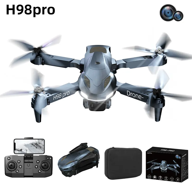 wholesale low price 5G wifi mini drone 4k HD camera 4-channel 6-axis gyroscope beginner aircraft drone H98