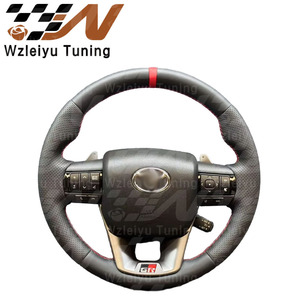 Volante Deportivo de Cuero Estilo GR con Paletas de Cambio y Control de Crucero Fijo, Compatible con el Modelo <span class=keywords><strong>Toyota</strong></span> <span class=keywords><strong>Hilux</strong></span> - Product Image 2