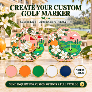 Marqueur de balle de golf double face magnétique amovible pour souvenirs de club, tournois et magasins de détail - Product Image 6