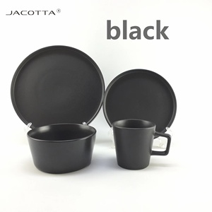 Bộ đồ ăn gốm sứ cao cấp, kiểu Bắc Âu, màu trắng hồng đen, đặt hàng số lượng lớn, dùng cho nhà hàng - Product Image 2