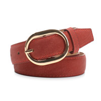 Ceintures pour femmes en cuir PU, boucle ovale dorée, ceinture vintage texturée, ceinture de taille tendance, sangle décorative réglable pour femmes