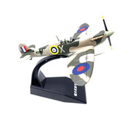 Modèle d'avion de chasse Spitfire à l'échelle 1/72, modèle créatif moderne en métal, avion britannique célèbre de la Seconde Guerre mondiale pour la décoration de la maison