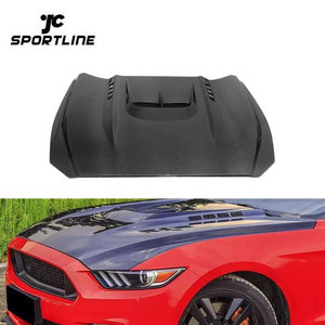 คาร์บอนไฟเบอร์รถเครื่องยนต์ Hoods กับ Scoop สำหรับ Ford Mustang GT Coupe <span class=keywords><strong>Bonnet</strong></span> 15-17 - Product Image 3