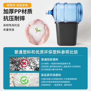 Petits poubelles carrées pour chambres d'hôtes, poubelles ignifuges, corbeilles à déchets en plastique pour salles de bain commerciales - Product Image 5