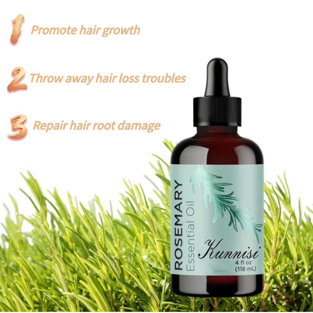 100% प्राकृतिक हर्बल कार्बनिक थोक स्कैल्सर देखभाल हानि उपचार रोस्सेरी बालों के लिए तेल सीरम