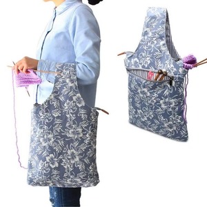 Sac de rangement en toile pour tricot, certifié BSCI, idéal pour les aiguilles à tricoter, le fil et les accessoires de crochet, taille parfaite pour le tricot. - Product Image 5