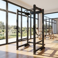 Ensemble multifonctionnel de banc de musculation et rack à squats en acier robuste pour entraînement complet du corps à domicile, vente en gros, OEM personnalisé
