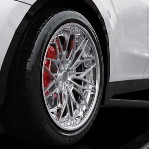 Geborsteld chroom 2-delige gesmede aluminium velgen 17-22 inch 5x112/5x114.3/5x120 passend voor Mercedes BMW - Product Image 1
