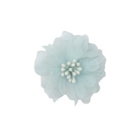 Bunga Daisy Organza Mini Bentuk Tetap 4cm, Aksesoris DIY Bros, Hiasan Rambut, Sepatu, Pakaian