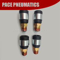 3/8ID -3/8NPT Filetage DOT Extrémités de tuyau de frein à air Kits de pièces de réparation pour tuyau en caoutchouc