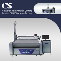 Machine de découpe multi-couches à couteau oscillant CNC pour chaussures, sacs, tissus et cuir