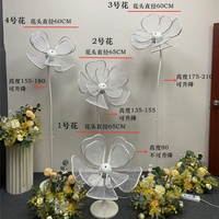Mf-l274wedding lampu bunga Led tipe berdiri lampu panggung dekoratif lampu dekorasi acara pernikahan bunga buatan sutra 1.5kg