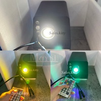 Éclairage d'arbre en fibre optique à changement de couleur RGBW imperméable, maille de fibre optique tissée, fibre optique LED pour éclairage d'arbre extérieur