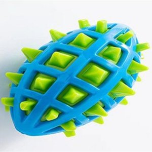 Juguetes Masticables para Perros de TPR Ecológicos de Alta Calidad al por Mayor, Juguetes Chirriantes para Mascotas de Rugby de Dos Colores, Juguetes Naturales para Perros - Product Image 5