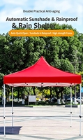 Tente pliante personnalisée 3x3m, tente de stand d'exposition en tissu Oxford, abri publicitaire portable pour l'extérieur