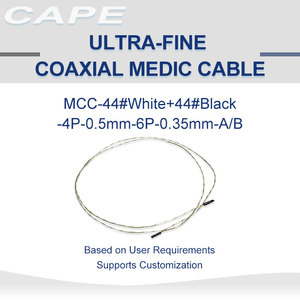 ICape Ultra İnce Mikro Koaksiyel Kablo Grubu 46AWG PTFE Medikal Görüntüleme Ultrason Sensörü Prob Paketi 4P 0.5mm 6P 0.35mm 91CM - Product Image 1