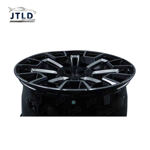 JTLD 1 件式锻造铝合金车轮 <span class=keywords><strong>16</strong></span>-26 英寸 全定制亮黑磨边轮圈 用于改装升级 - Product Image 4