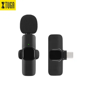 Cellphone Intercom Clip-on Tie Collar Mic Cardioid Wireless Lapel Lavalier Microphone For Pc Podcast Live Streaming