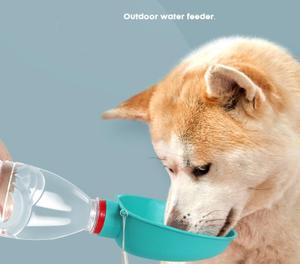 Fuente para gatos, botella para caminar al aire libre, alimentador para perros, bebida para perros, agua, bebedero portátil de viaje para mascotas, cuenco para perros a prueba de fugas, comida - Product Image 2