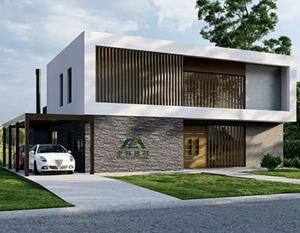 Logement modulaire préfabriqué en acier personnalisable haut de gamme avec énergie solaire pour les éco-réseaux <span class=keywords><strong>et</strong></span> les villas, kit de maisons - Product Image 4