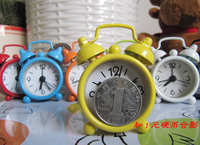 Pasokan Langsung Pabrik Jam Alarm Logam Mini Elektronik Lucu Kreatif 40mm