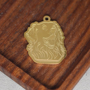 Collar de <span class=keywords><strong>perro</strong></span> de montaña Qiandi Happy Pyrenees, joyería de dibujos animados para mujer, amante de las mascotas, colgante de animales, accesorios de bricolaje - Product Image 3