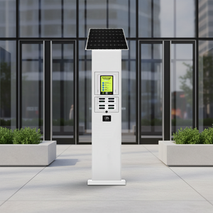 Armadietto di ricarica verticale a energia solare con pagamento NFC e touchscreen: Soluzione commerciale per power bank pubblici - Product Image 1