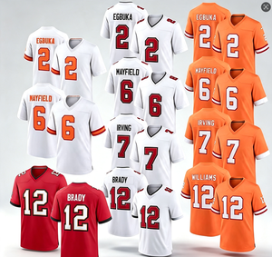 Großhandel 2026 Neues Tampa Bay Besticktes American Football Trikot 2 Egbuka 13 Evans 7 # Irving 6 Mayfield 12 Williams 12 <span class=keywords><strong>Brady</strong></span> - Product Image 1