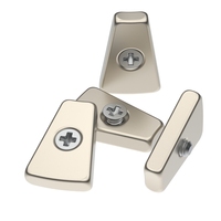 Magnet Neodymium Industri Kuat, Segmen Lengkung Kipas, Magnet Kustom, Tahan Suhu Tinggi, Berlapis Nikel, Harga Bagus N35H N52