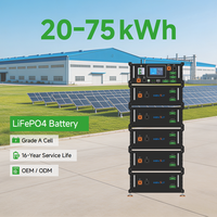 Batteries au lithium-ion KEVOLT 20kWh 25kWh 30kWh Haute Tension 48V Rack de batteries LiFePO4 Stockage d'énergie domestique
