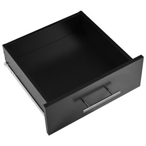 Isla de cocina moderna DB con tirador de 3 niveles, organizador de armario, carrito de almacenamiento de madera con hojas colgantes y estante interno, diseño rodante - Product Image 6