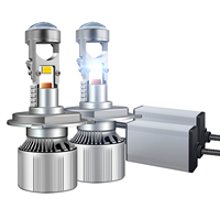 Ampoule LED Falconsight H4, fabrication en usine, strictement contrôlée, 110W, 11000LM, phare avec température de couleur 6000k, mini projecteur A80