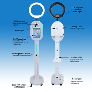 Meilleures ventes - Coque métallique, installation facile, ventilateur <span class=keywords><strong>de</strong></span> refroidissement intégré et éclairage RGB, compatible avec iPad 10.2/11/12.9/13, machine <span class=keywords><strong>de</strong></span> photomaton DSLR - Product Image 2
