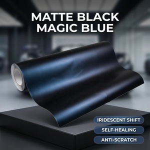 <span class=keywords><strong>Film</strong></span> de protection Ginka Ultimate 10.0mil en TPU de qualité armure, noir mat, bleu magique, PPF, épaisseur extrême, bleu mystérieux irisé - Product Image 6
