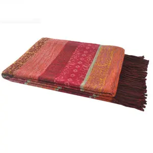 BLUE PHOENIX Châle en velours <span class=keywords><strong>acrylique</strong></span> d'hiver pour <span class=keywords><strong>femme</strong></span>, style indien, super doux, 485g - Product Image 1
